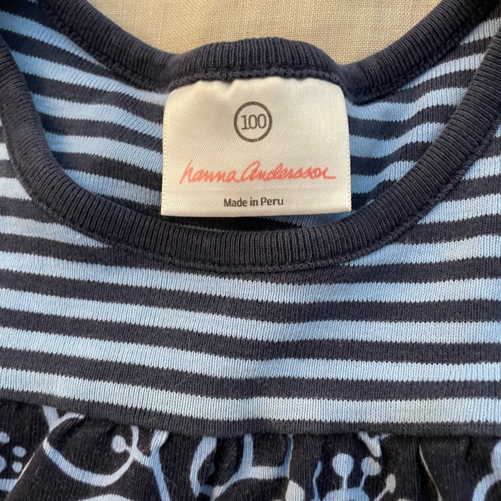 Two 4T dresses. Lands End and Hannah Anderson